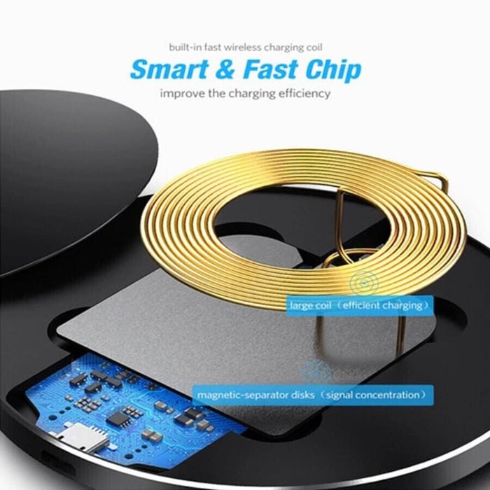 Wireless charger for phones by 9eight5, modern phone and tablet accessory with a sleek design for convenient charging.