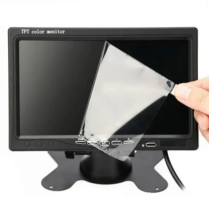 HBC Habicare wireless reverse camera kit with 7-inch monitor, IR night vision, suitable for trucks, buses, and RVs.