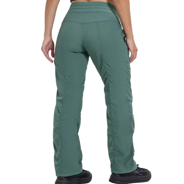 Women’s quick-drying sports pants by Habicare in five shades, shown in a comfortable fit suitable for activewear.
