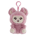 Yoonique Toys LaBabies 4.5 Inch Sherpa Pink Clip
